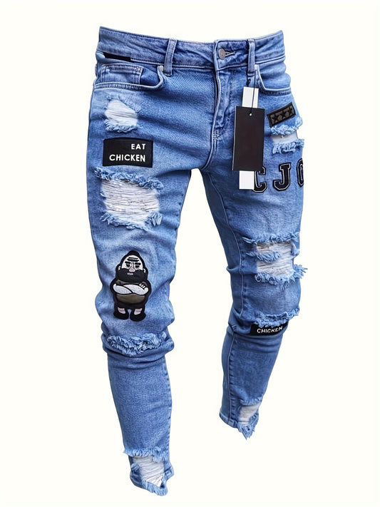 Pantalones Jeans juveniles  a la moda para hombre