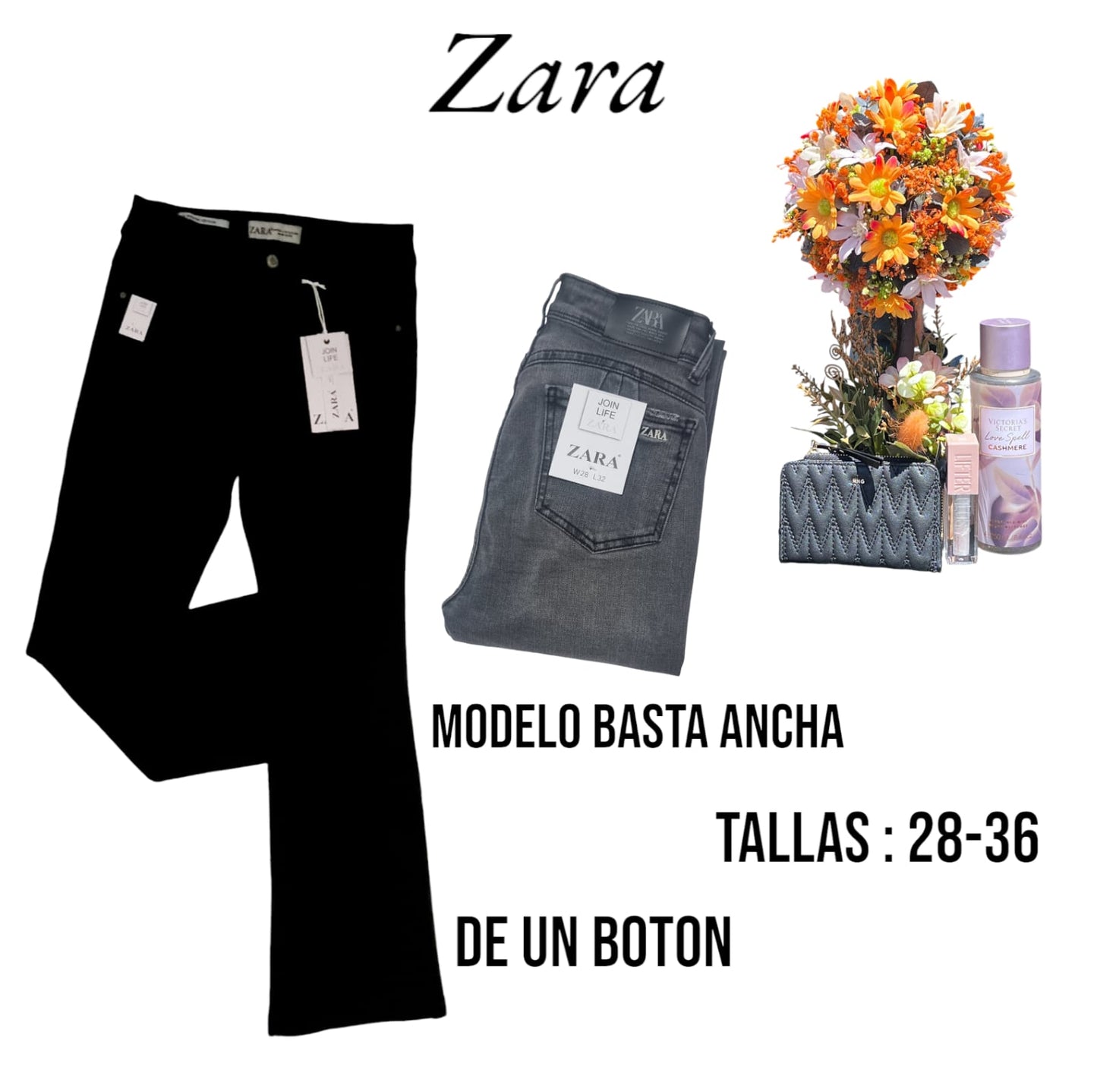 Pantalón jeans  para mujer en pantalón ancho y tubo toda talla y coleres🛍️