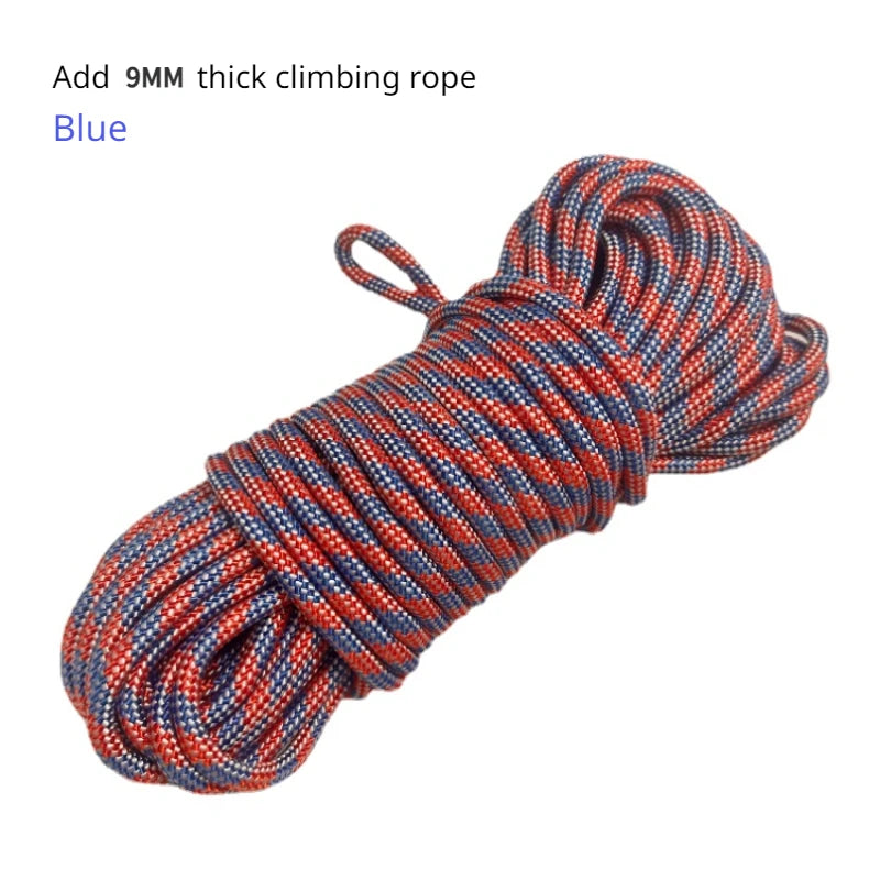 Desert Fox Life Rope Mountaineering Rope Thickened . Cuerda salvavidas de zorro del desierto cuerda de Montañismo cuerda gruesa de 9MM cuerda de Escape de desastres de fuego cuerda de Montañismo al aire libre cuerda salvavidas al aire libre PARA TECHOS.