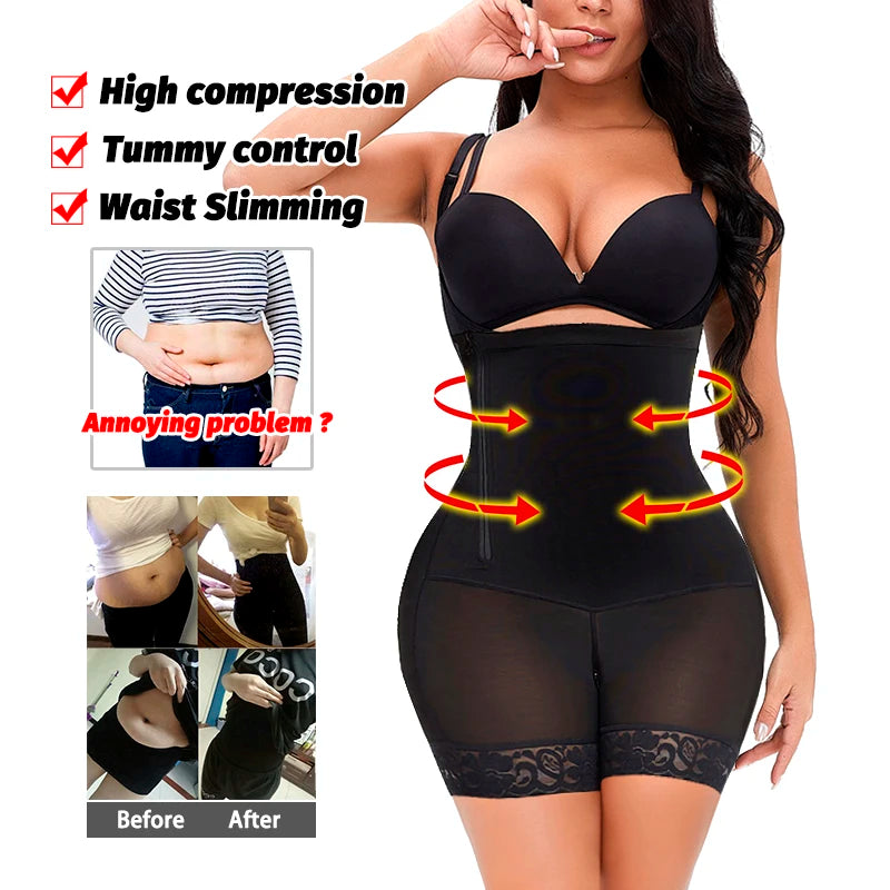 High Waist Slimming Shorts Reducing Shaping Girdles Tummy Control Panties Butt Push Belly Remove Belts Women Plus Size Underwear