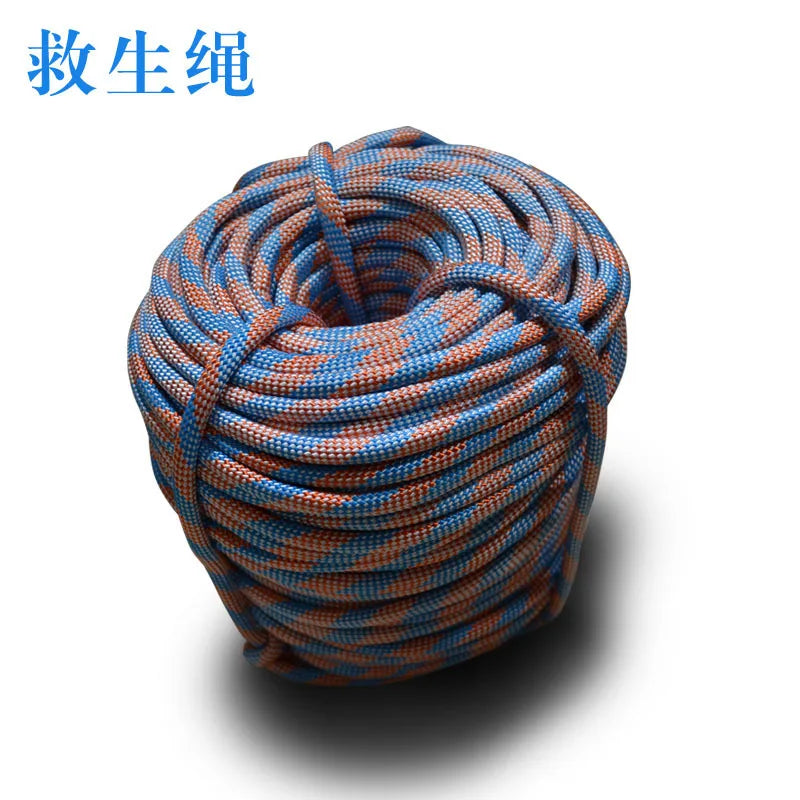 Desert Fox Life Rope Mountaineering Rope Thickened . Cuerda salvavidas de zorro del desierto cuerda de Montañismo cuerda gruesa de 9MM cuerda de Escape de desastres de fuego cuerda de Montañismo al aire libre cuerda salvavidas al aire libre PARA TECHOS.