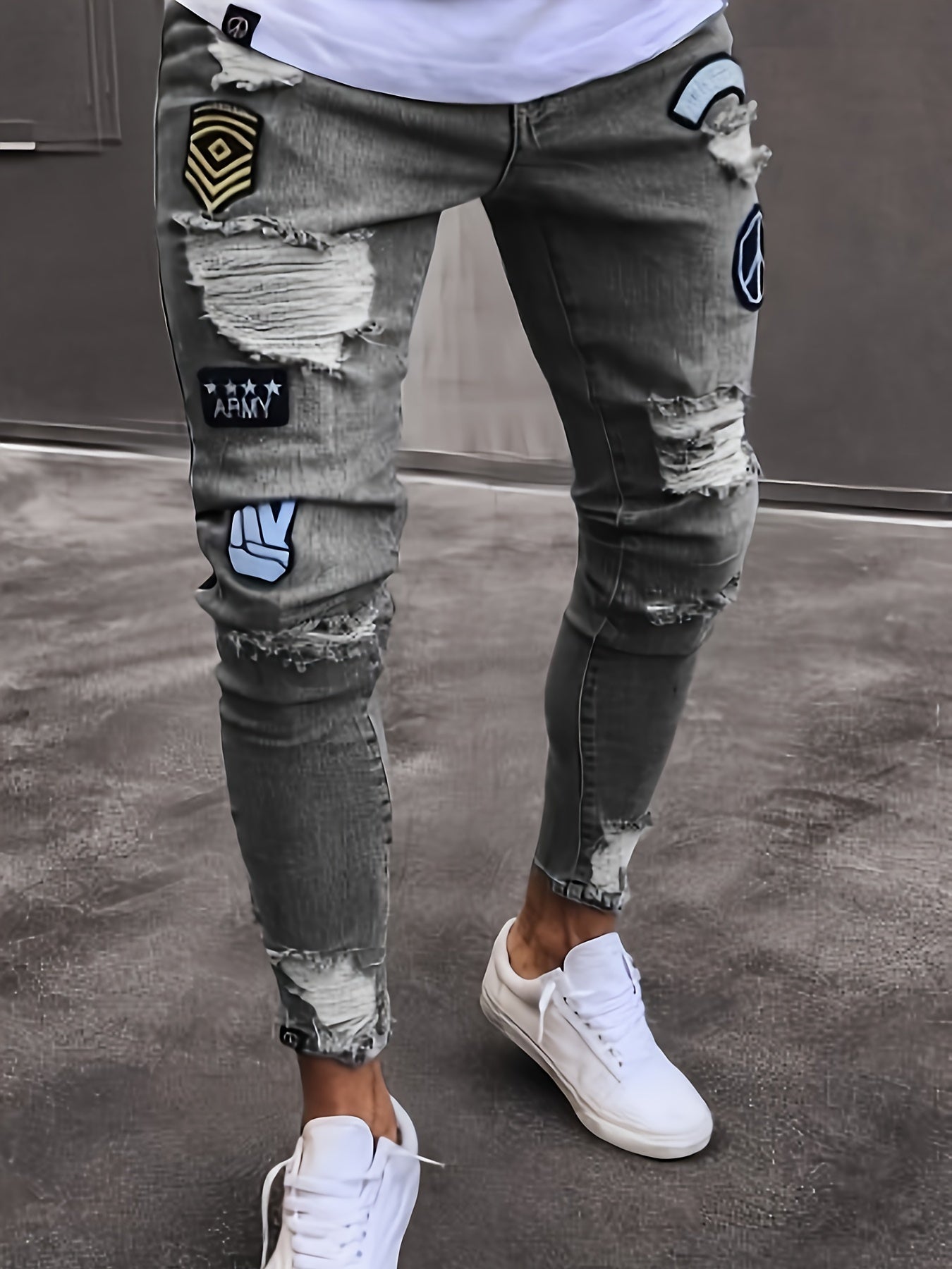 Pantalones Jeans juveniles  a la moda para hombre